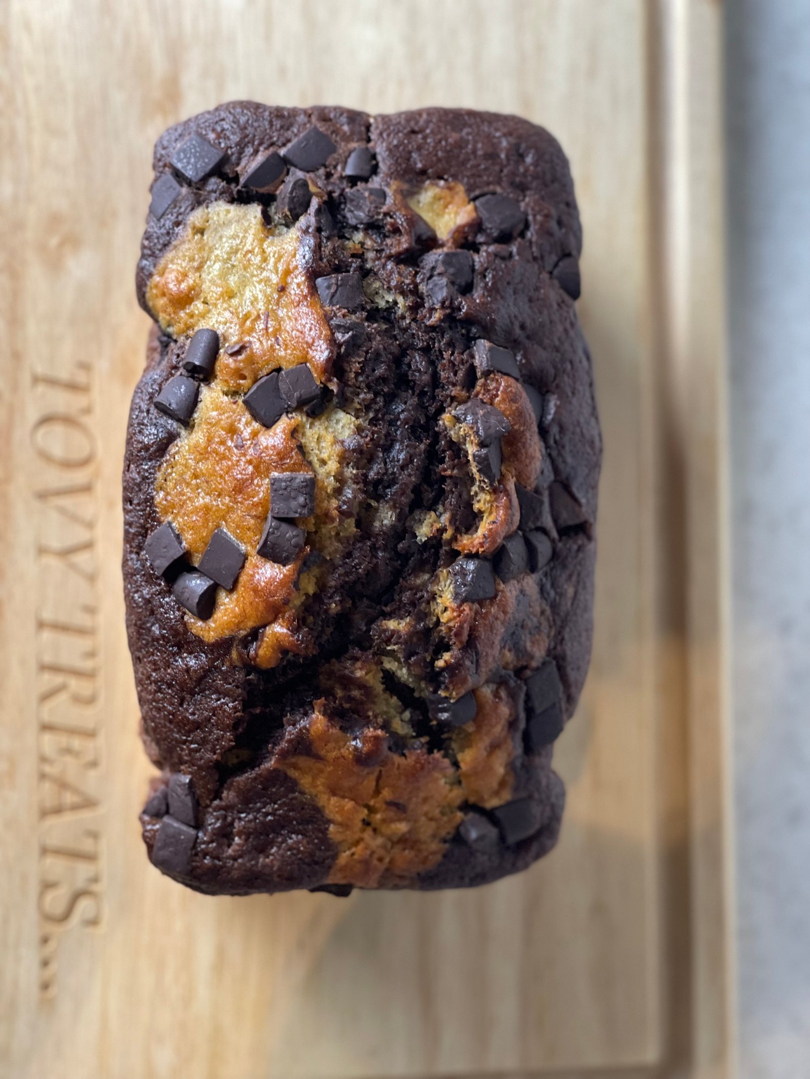 Double chocolate Banana loaf